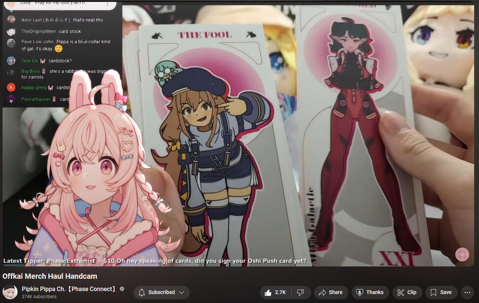 Offkai Vtuber Tarot Collection